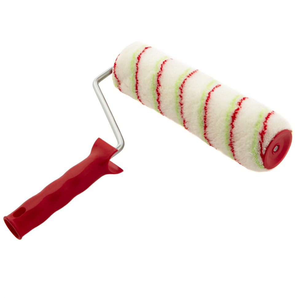 Валик "Эмали" , 250 мм, ворс 12 мм, D 48 мм, D ручки 8 мм, полиамид, полиакрил Сибртех (80171)