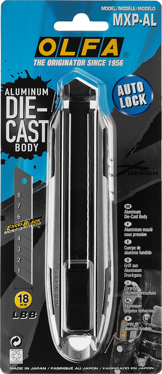 OLFA X-design, 18 мм, нож (OL-MXP-AL)