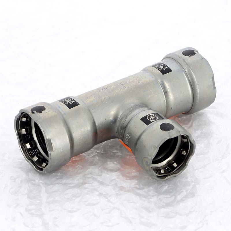 Тройник пресс оцинкованная сталь Megapress VIEGA 3/4" х 1/2" х 3/4"