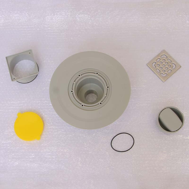 Трап 100 х100 VIEGA с гидрозатвором и вертикальным отводом 50 мм трап регулируется по высоте