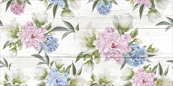 Land плитка настенная белый узор 08-00-01- 20x40