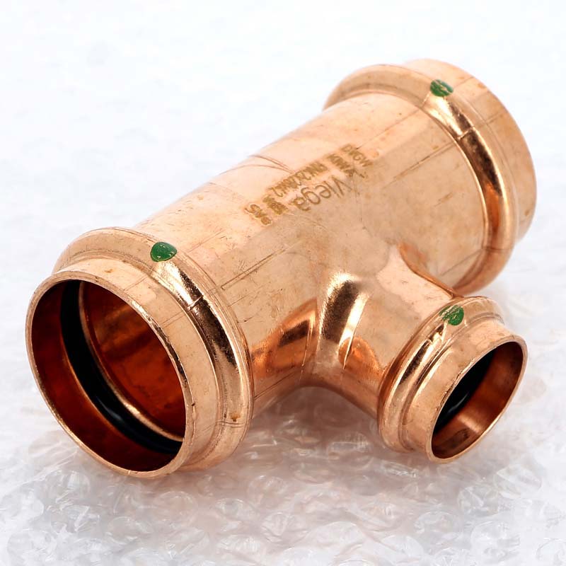 Тройник пресс медный Profipress VIEGA 42x28x42