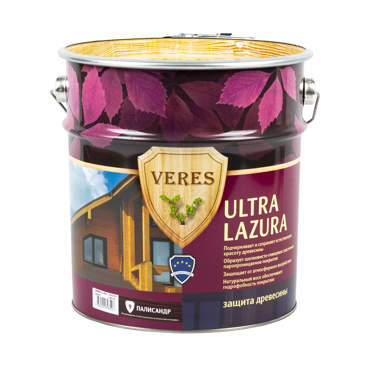 Верес ультра лазура № 9 палисандр  9 л (1) "veres"
