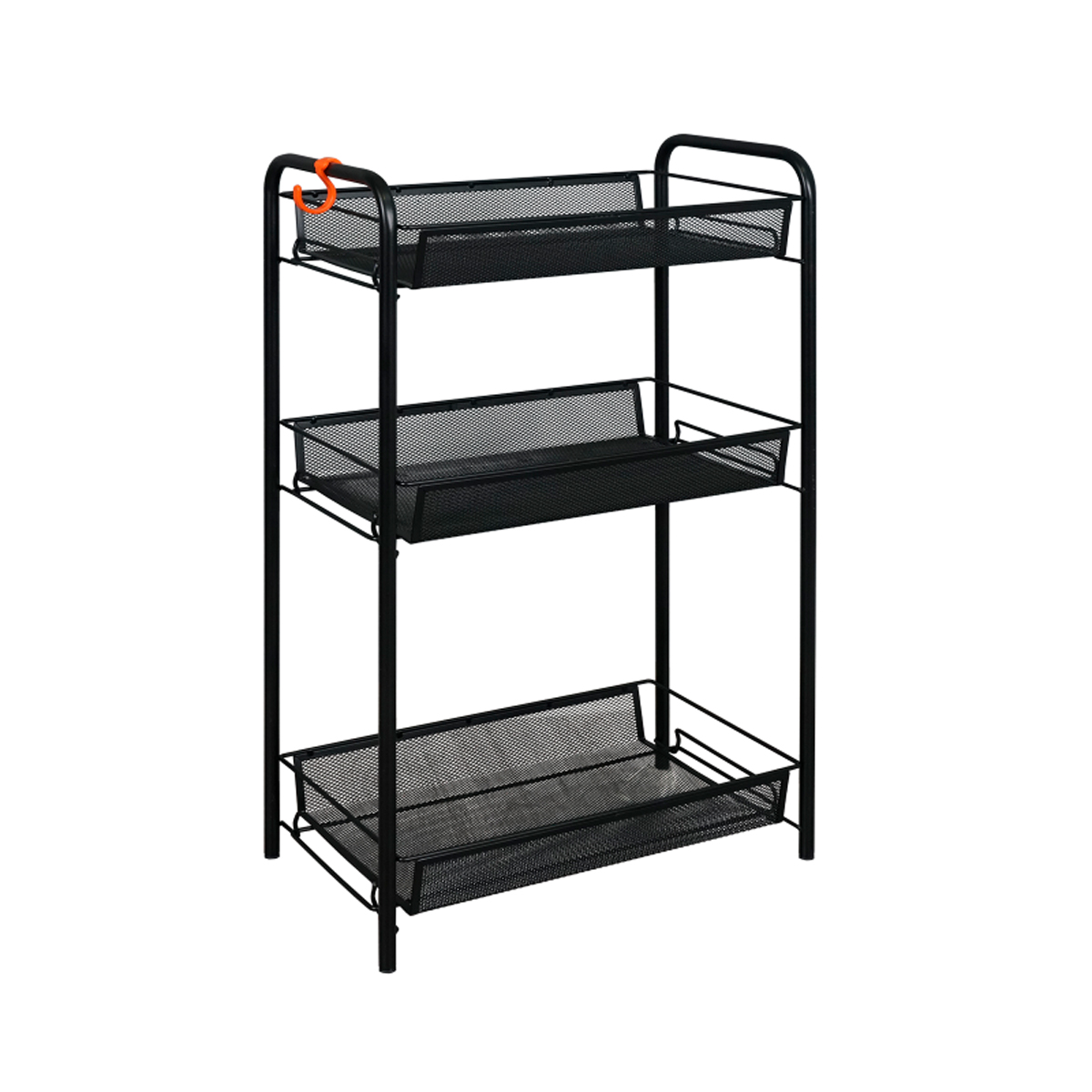 Этажерка "ладья 2" 3 корзины (440*250*715 мм) черный (1) э 290 ч