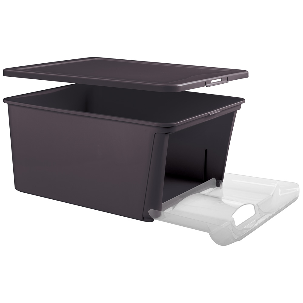 Ящик универс. "combo box" 390*290*180 мм 16,7 л (черный) (1/6) "бытпласт"