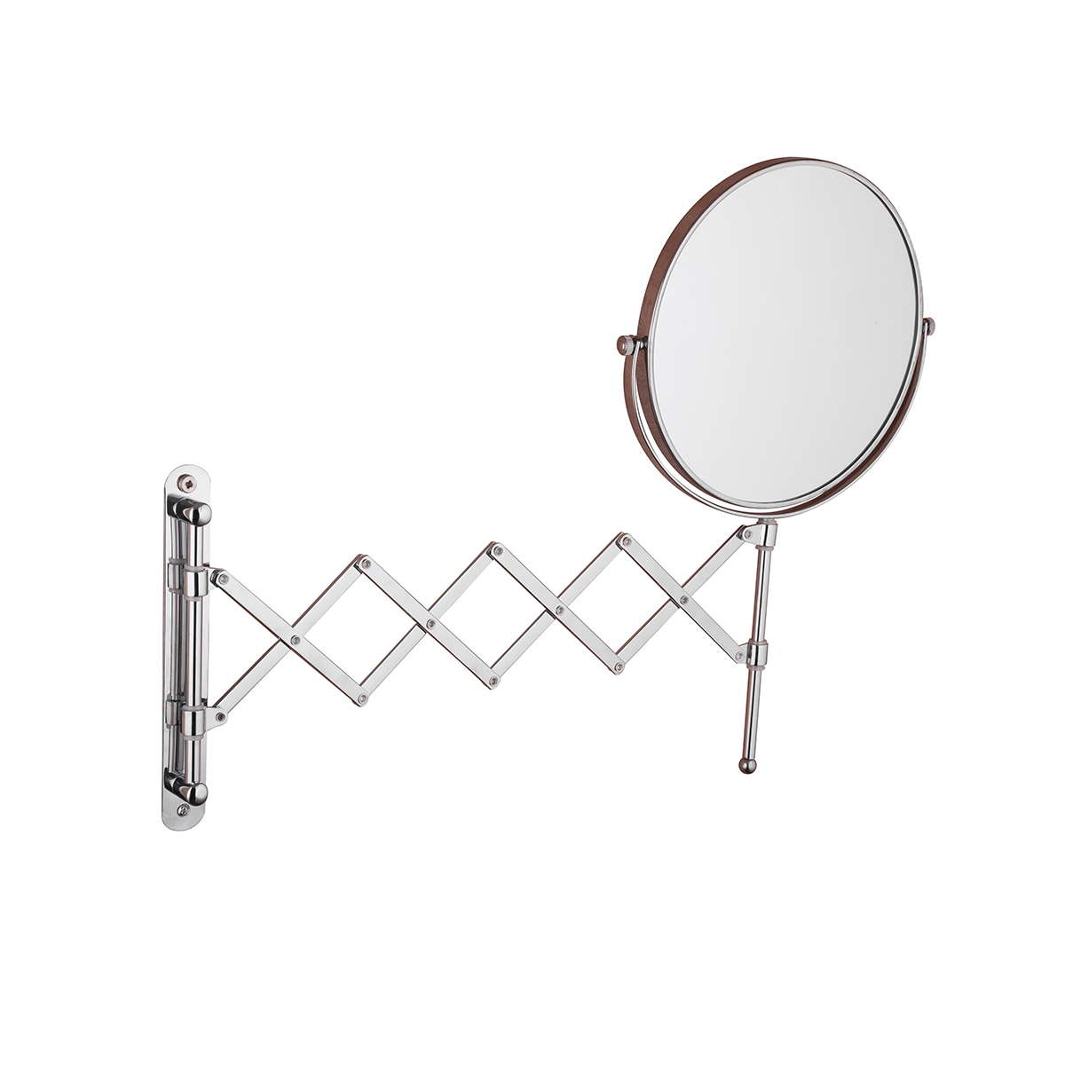 Зеркало косметическое настенное  f6408  d=20 см, хром (1/20) "frap"