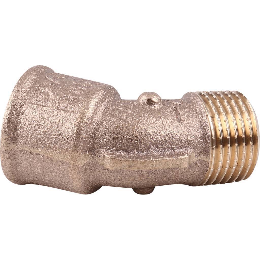 Угол резьбовой 45° ВН 1/2" бронза VIEGA (264208)