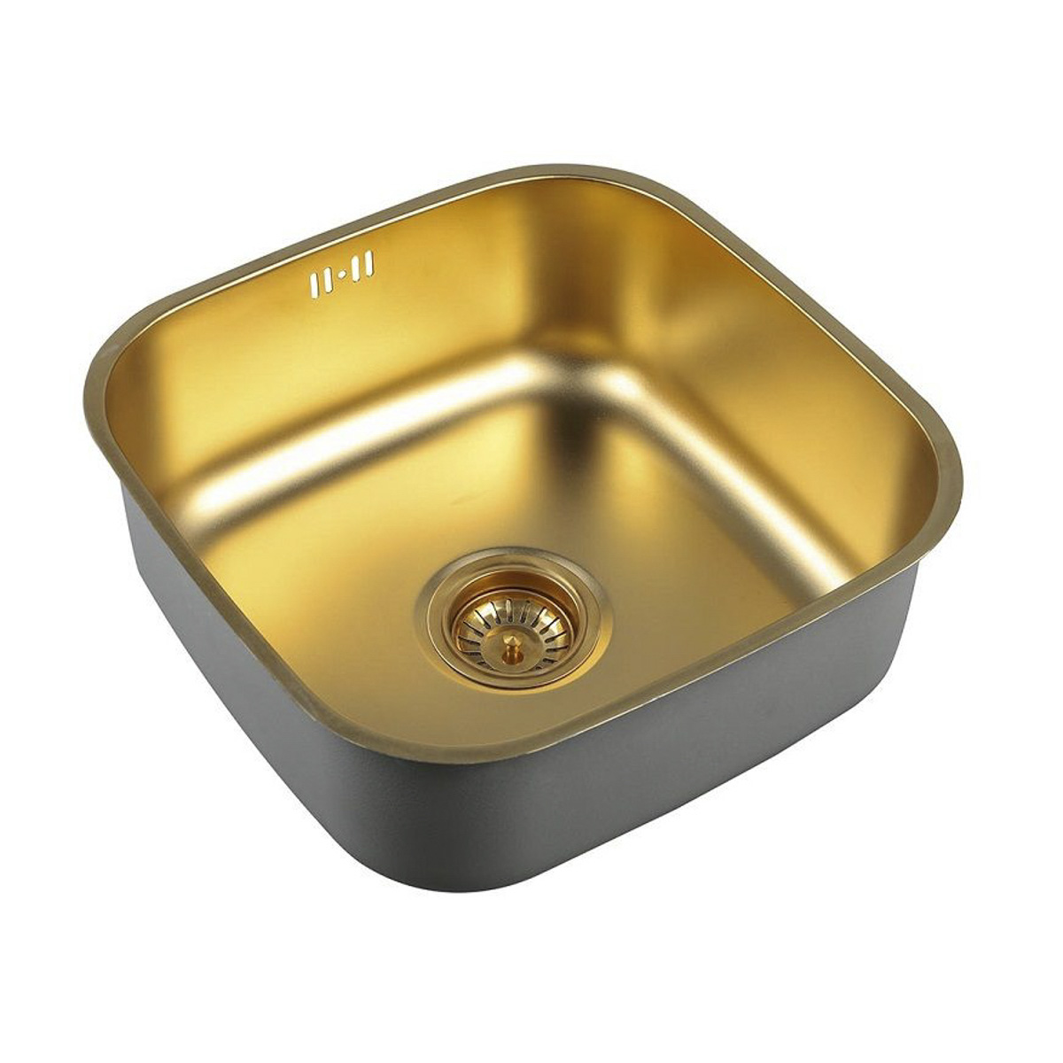 Мойка для кухни врезная нержав. szr 4040 bronze 425*425 мм (чаша 400*400*170 мм) "zorg"