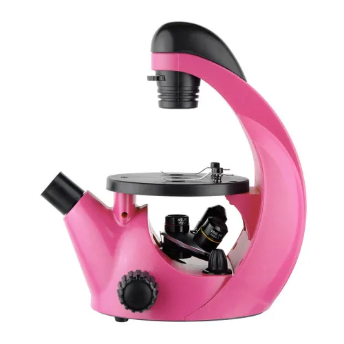 Микроскоп инвертированный Микромед «Эврика» 40–320х, фуксия