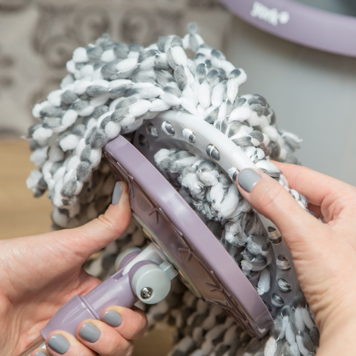 Комплект моп "speed max" вращающийся отжим, швабра круглая (1/2) "york"