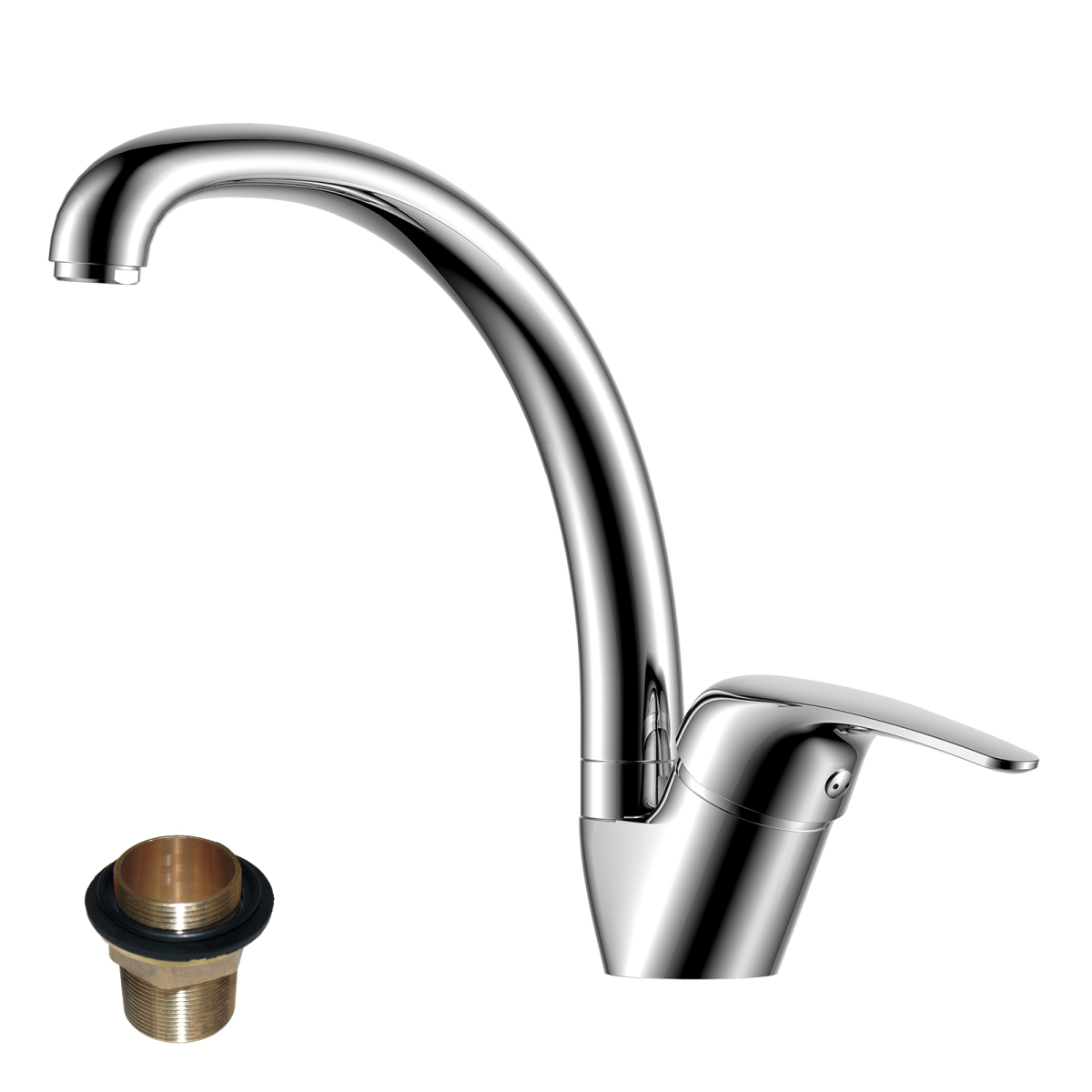 Смеситель для кухни  y40-23u  высокий поворотн. излив (1/12) "rossinka"