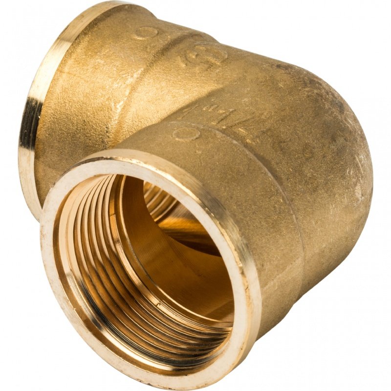 Угол резьбовой ВР 1"1/4 латунь STOUT