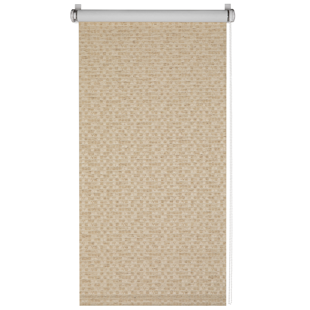 Штора рулонная блэкаут "баунти соломенный" 120*160 см (миниролл) (1/4)