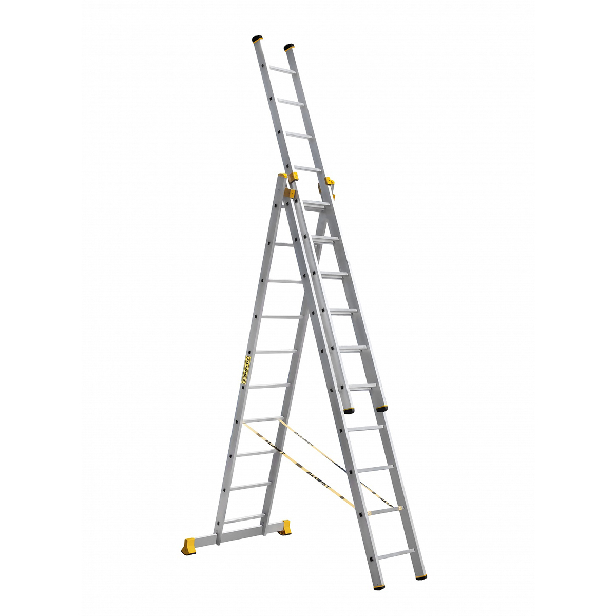 Лестница-стремянка профи 3 секции по 10 ступеней (1) "алюмет"