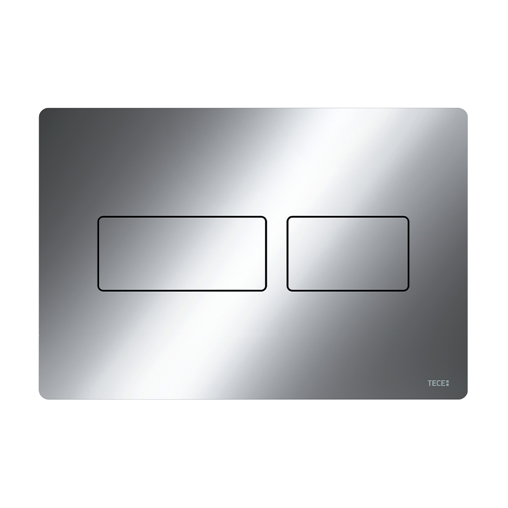 Металлическая панель смыва TECEsolid хром глянцевый для инсталляции унитаза 220 x 150 x 6 мм