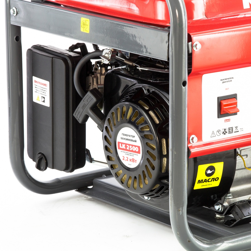 Генератор бензиновый LK 2500, 2.2 кВт, 230 В, бак 15 л, ручной старт Kronwerk (94687)