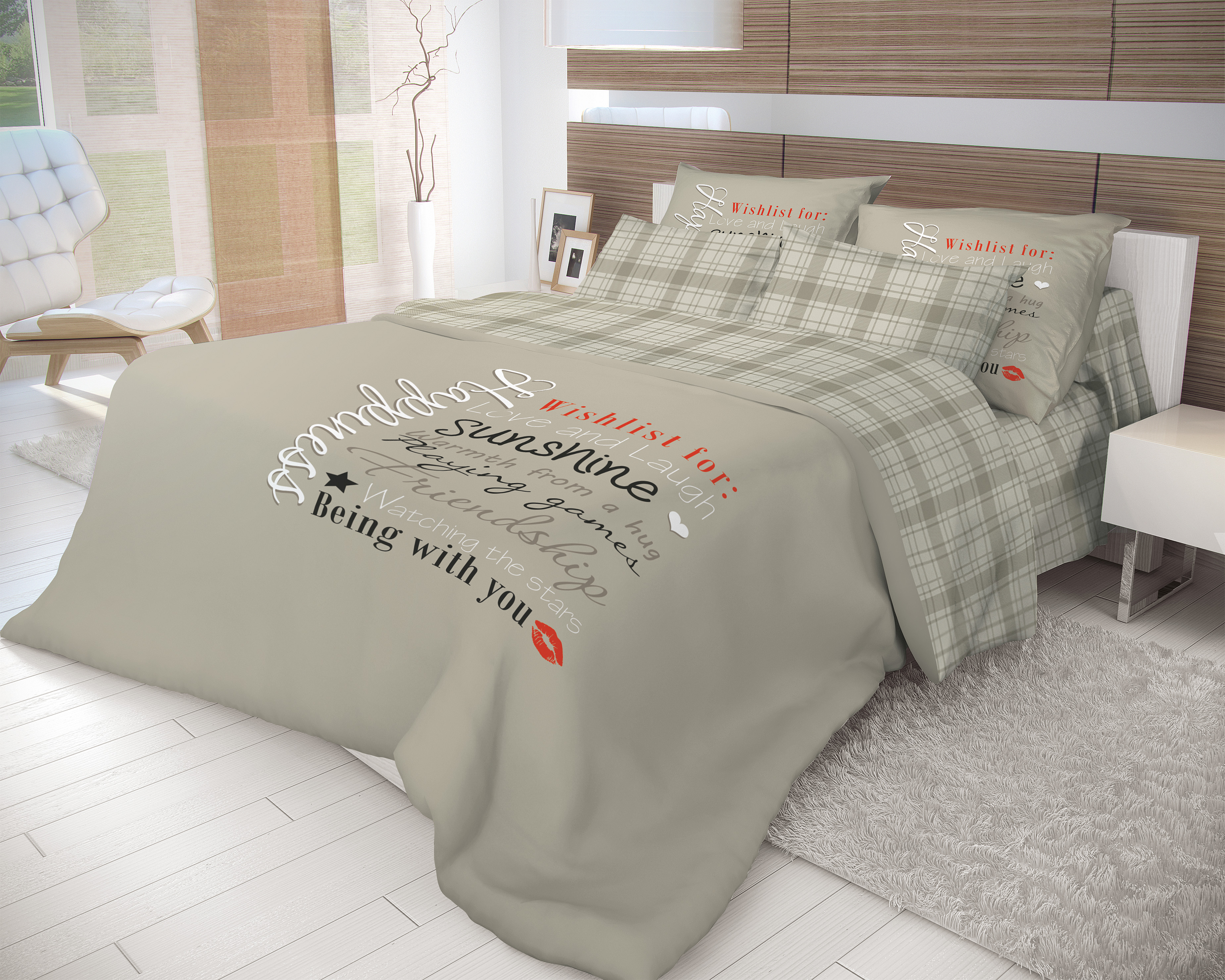 Постельное белье "волшебная ночь" happiness 2 сп. (ранфорс) (1)