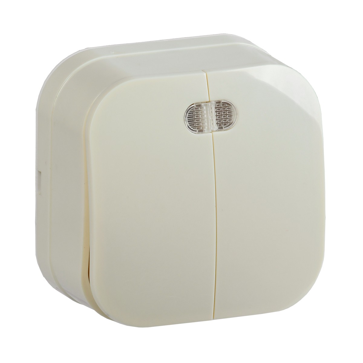 Выключатель открыт. уст. "glory" 2-х кл. с индикатором вс20-2-1-хк, 10а, кремовый (1/36/432) "iek"