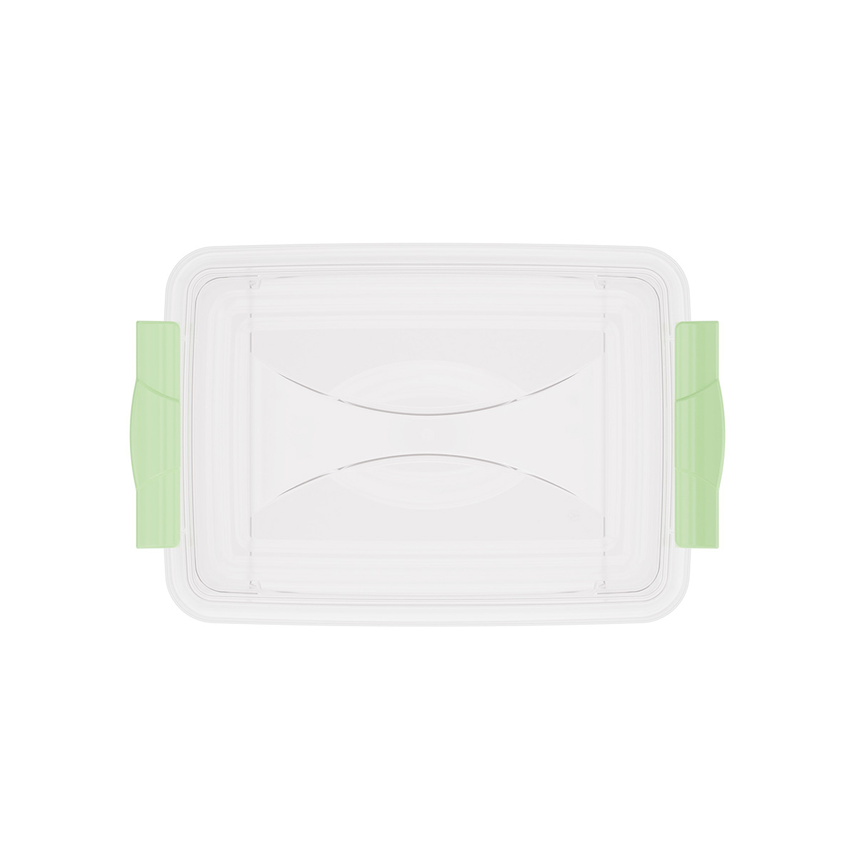 Контейнер прямоуг.  2,5 л с крышкой и ручками (1/12) "альтернатива" м421