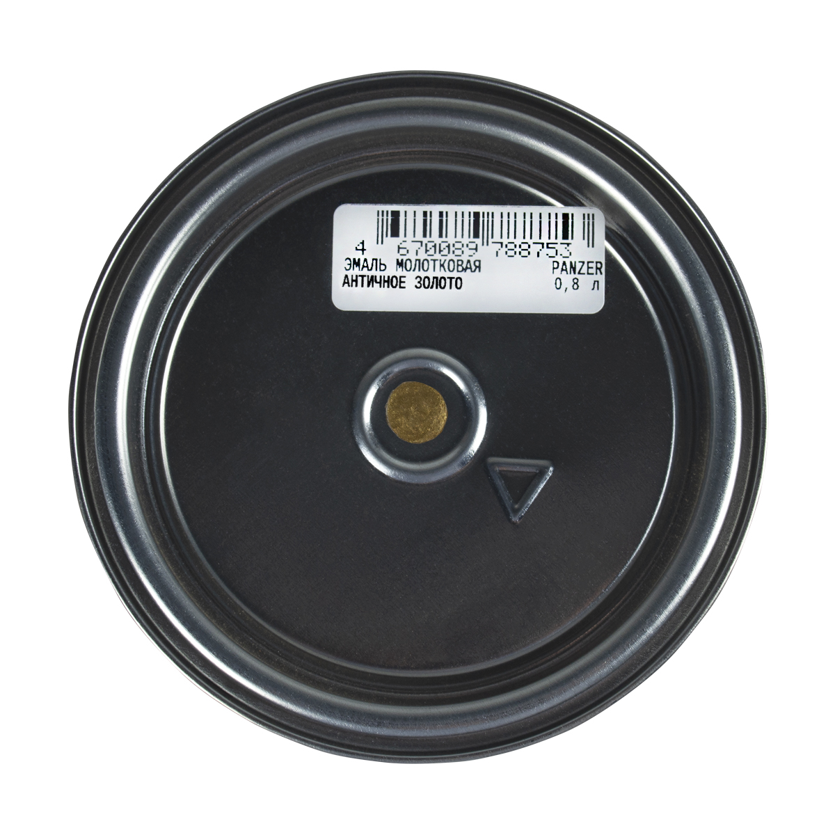 Эмаль универсальная молотковая античное золото 0,8 л (1/14) "panzer"