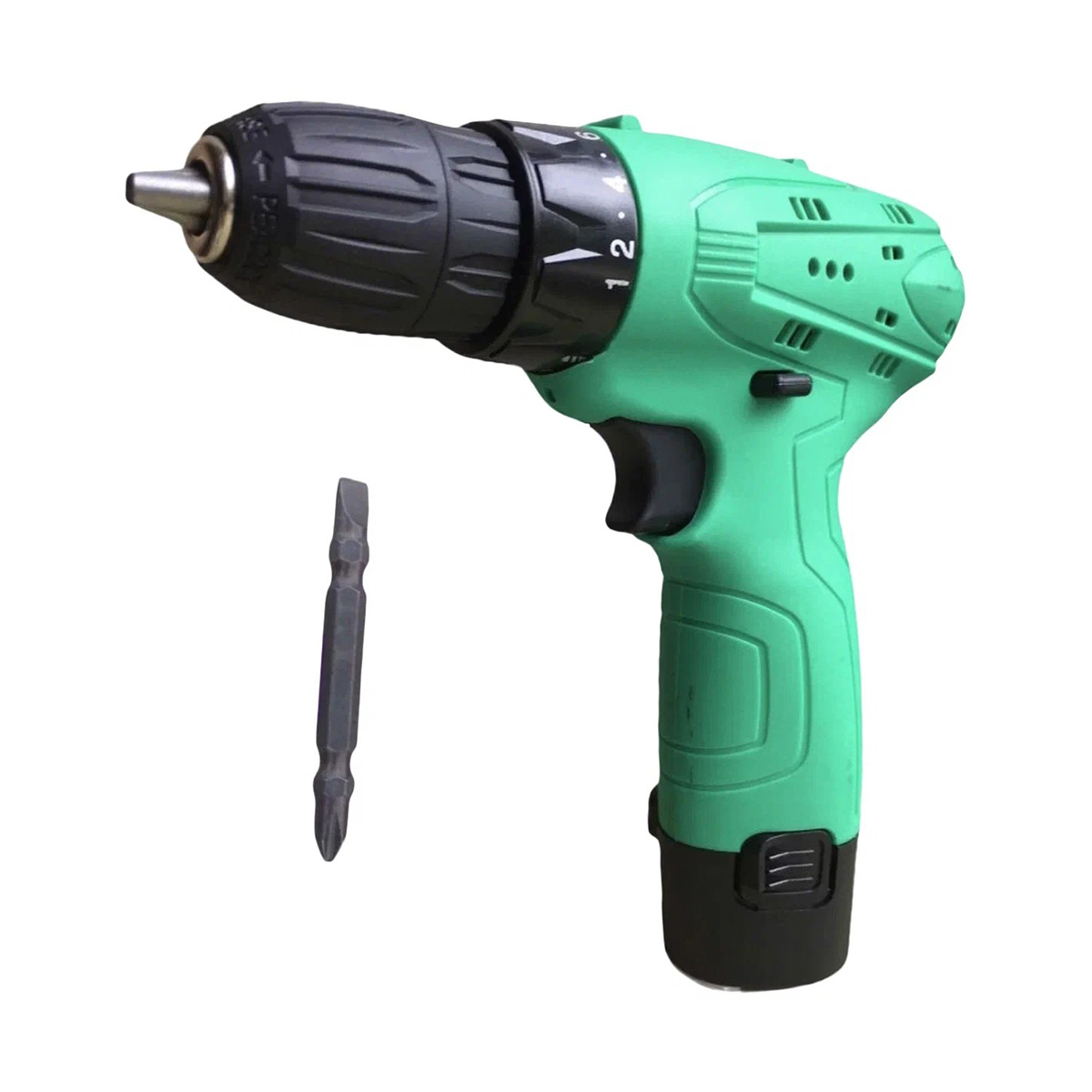 Дрель-шуруповерт аккум. green 12 (аккум., заряд. устр-во, бита) (1) "zitrek" 063-4071