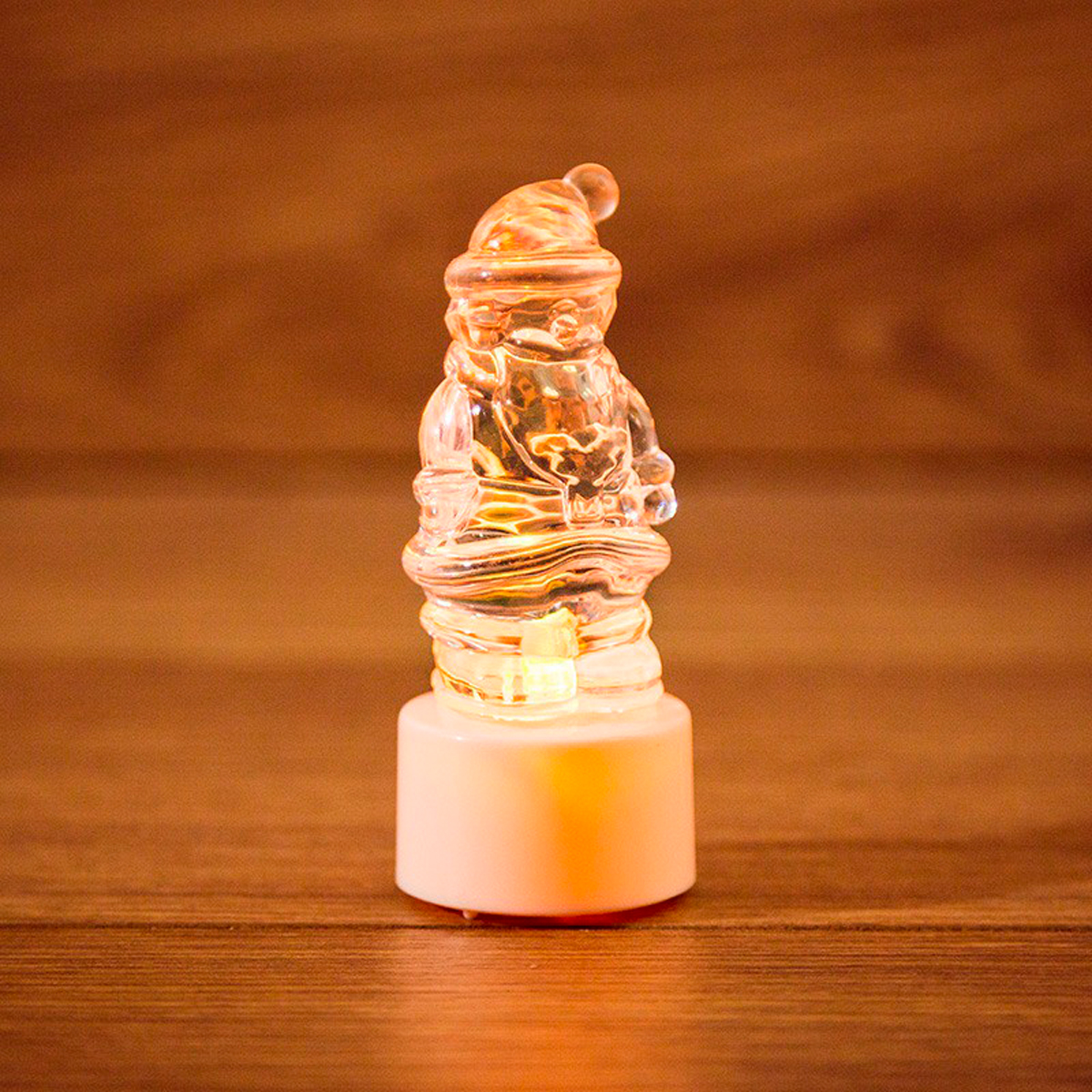 Фигурка светодиод. "санта клаус" на подставке, разноцв. (1/96) "neon-night" 501-040