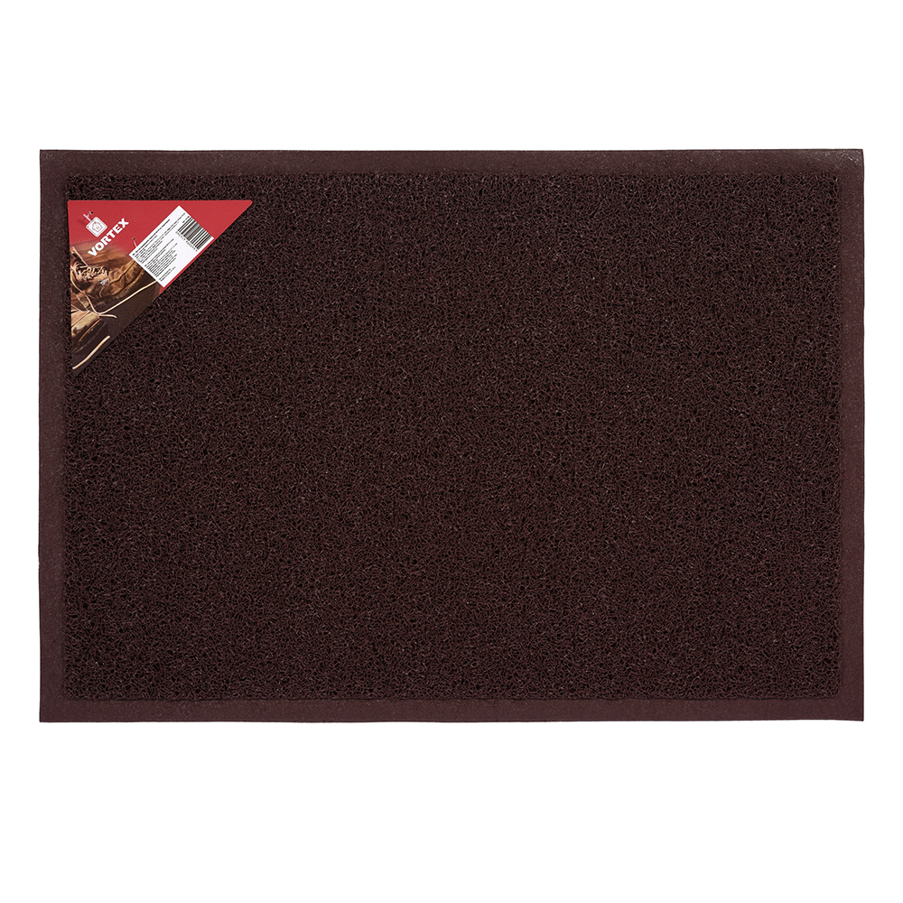 Коврик придверный пористый 50*70 см (коричневый) (1/20) "vortex" 22188