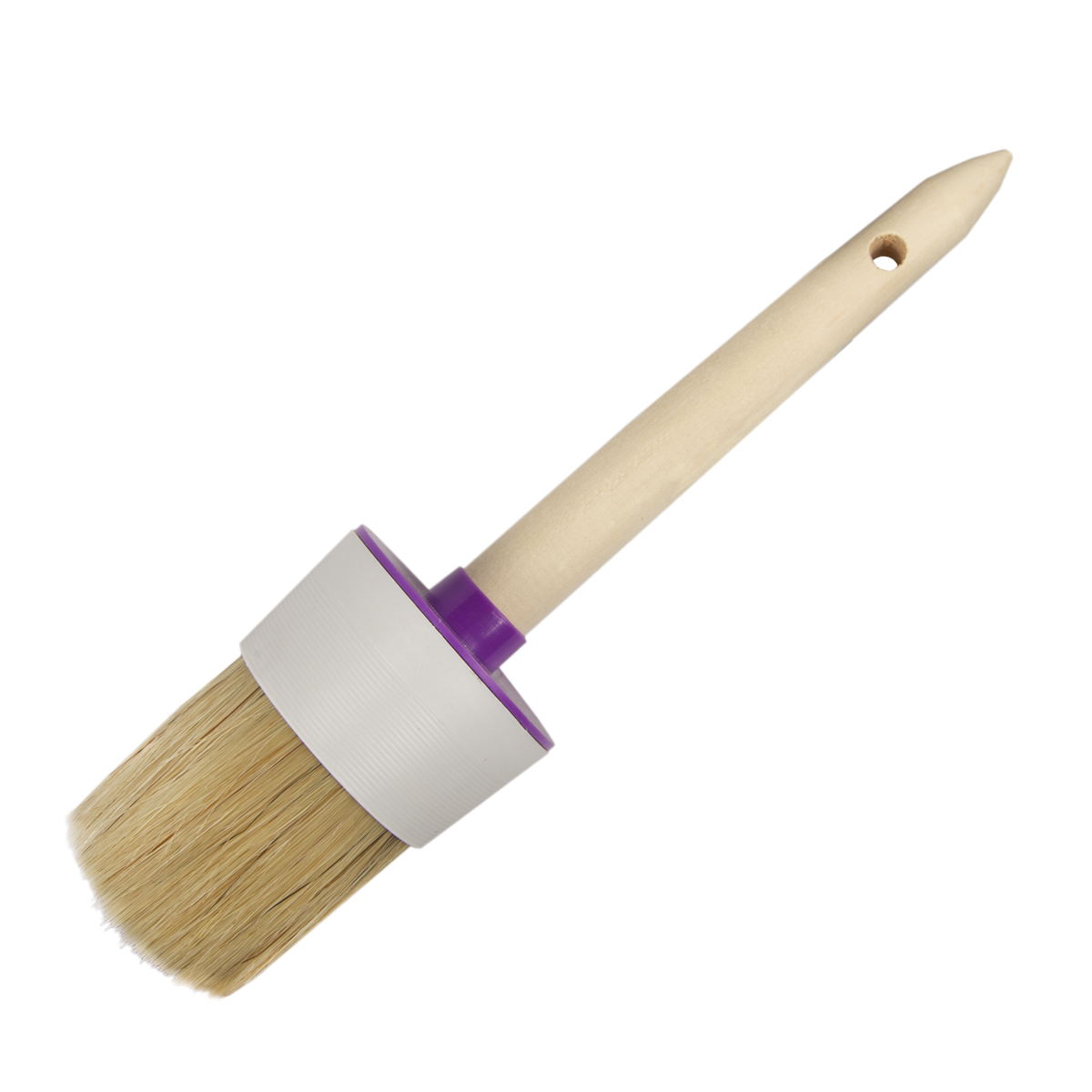 Кисть круглая  №22/70 мм  (6/120) натур.щетина, дерев.ручка "krafor" 001-0070