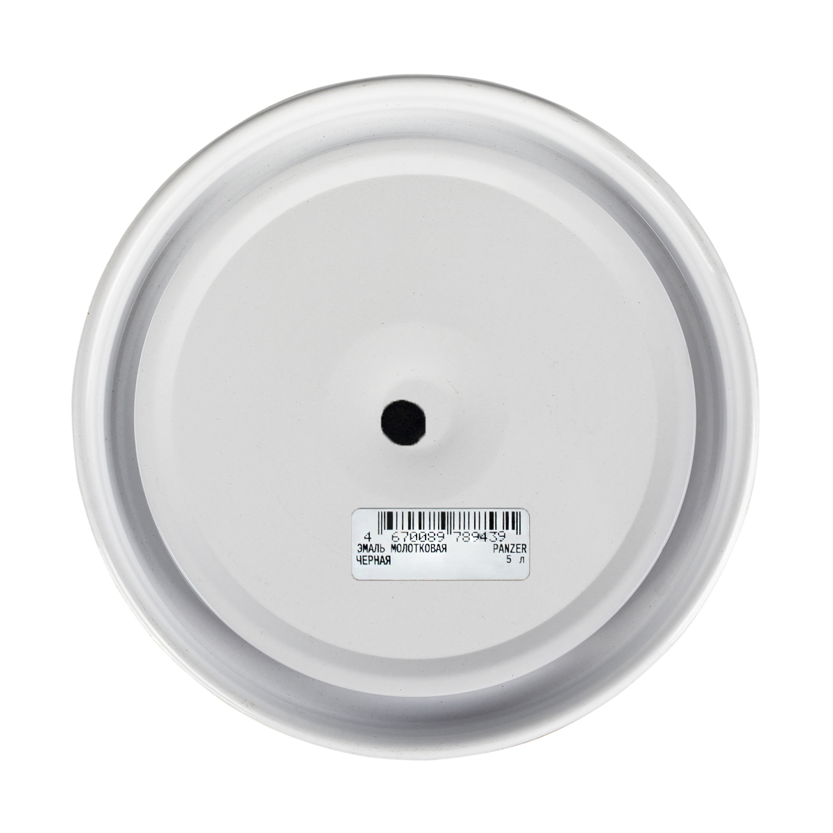 Эмаль универсальная молотковая черная 5 л (1/2) "panzer"