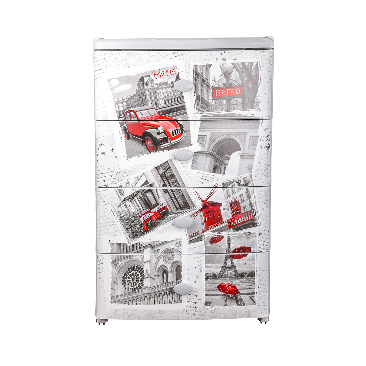 Комод широкий "ретро"  4-х секционный (1) "альтернатива" м7112