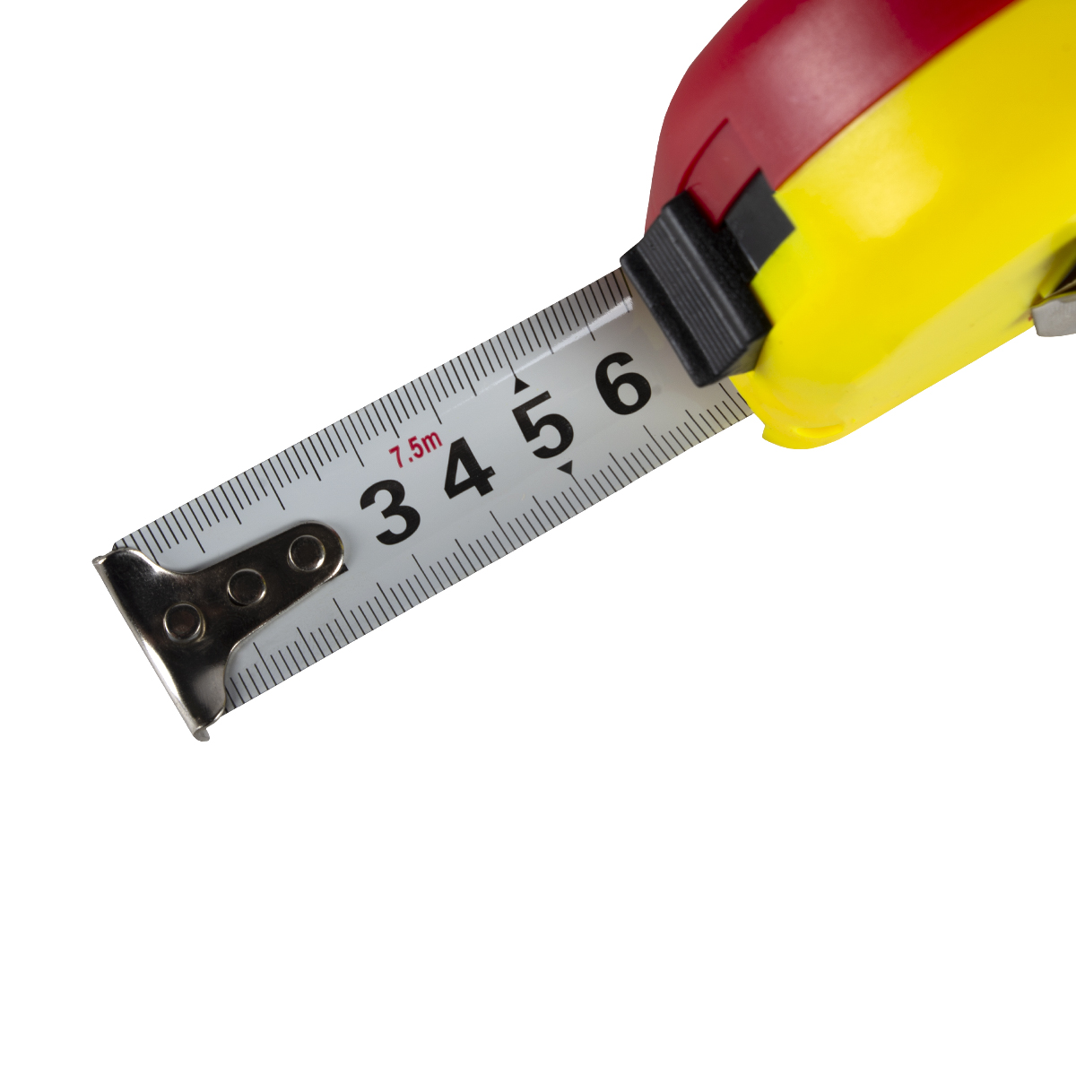 Рулетка с фиксатором, пласт. корпус  7,5 м/25 мм (1/6/72) "кедр"  092-0725