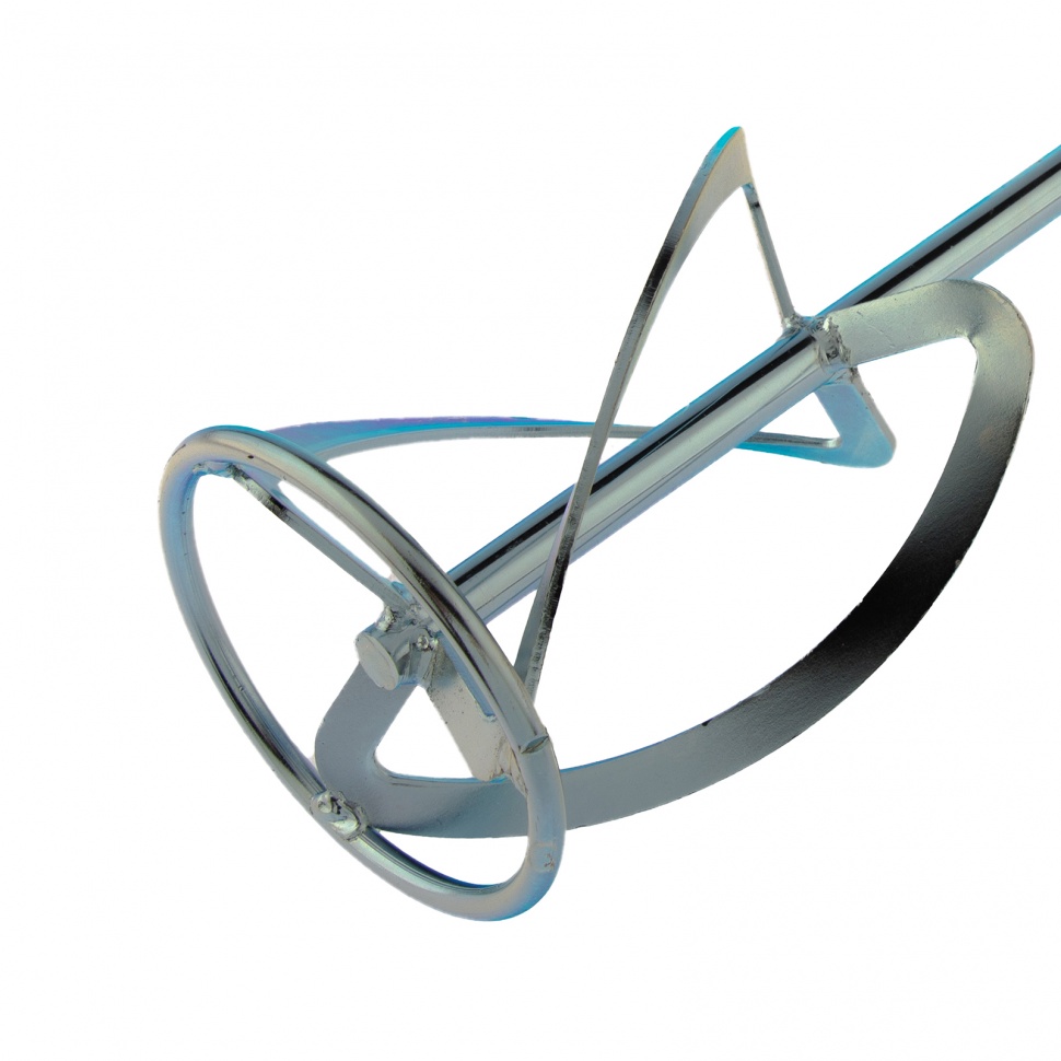 Насадка для миксера, для легких растворов, 120 х 590 мм, оцинкованная, хвостовик резьба М14 Сибртех (848977)