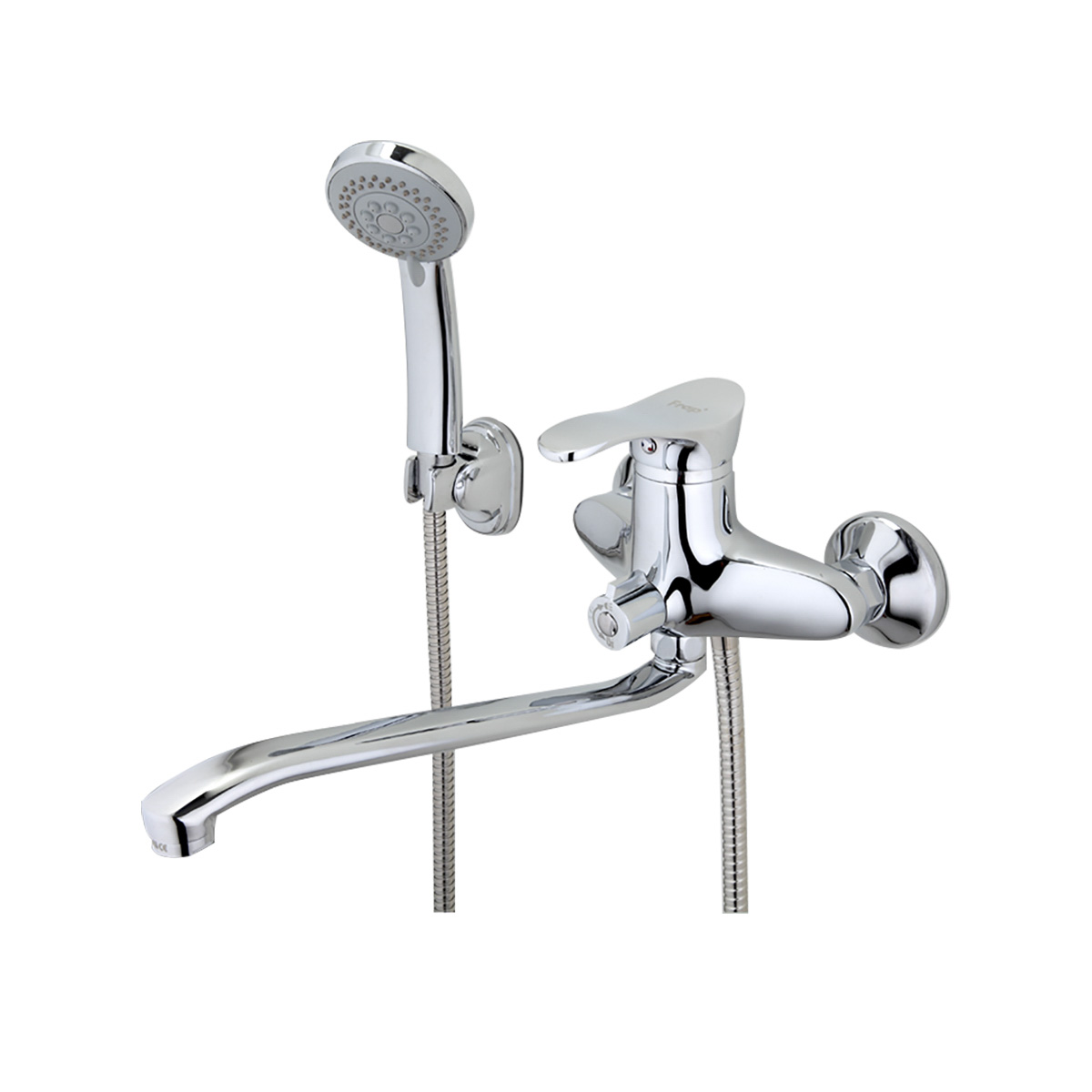 Смеситель для ванн f2201 длинный поворотн. излив, хром (1/10) "frap"