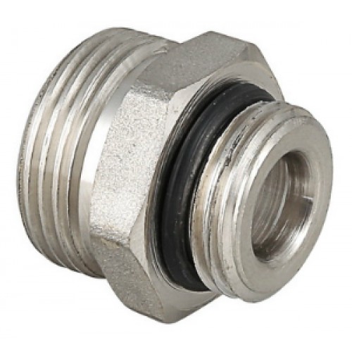 Ниппель переходной резьбовой 1/2" х 3/4" НР/ЕК латунь-никель VALTEC (VTr.580.NE.040E)