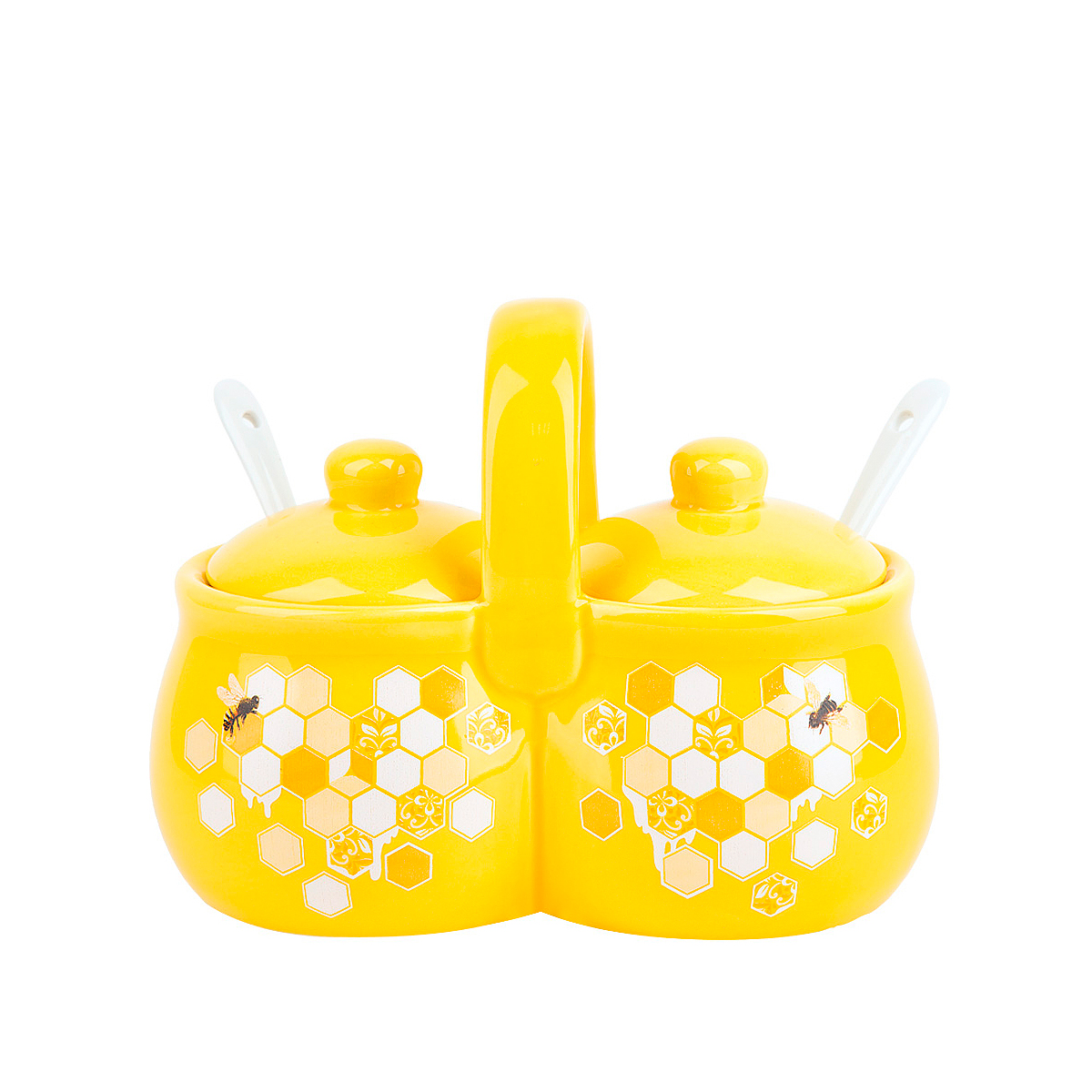 Банка двойная с ложками "honey" 220 мл (1/36) "dolomite" l2520962