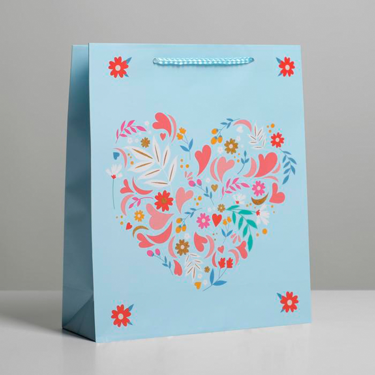 Пакет подарочный ламинир. "present for you" 23*27*8 см (1/350) "доступные радости" 6582697