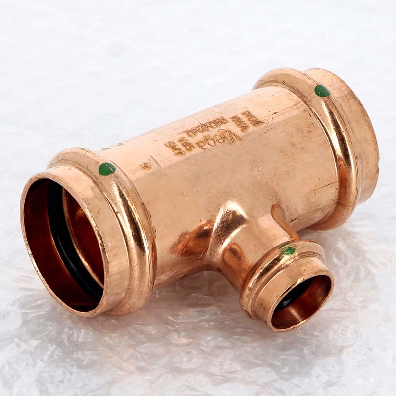 Тройник пресс медный Profipress VIEGA 42x22x42