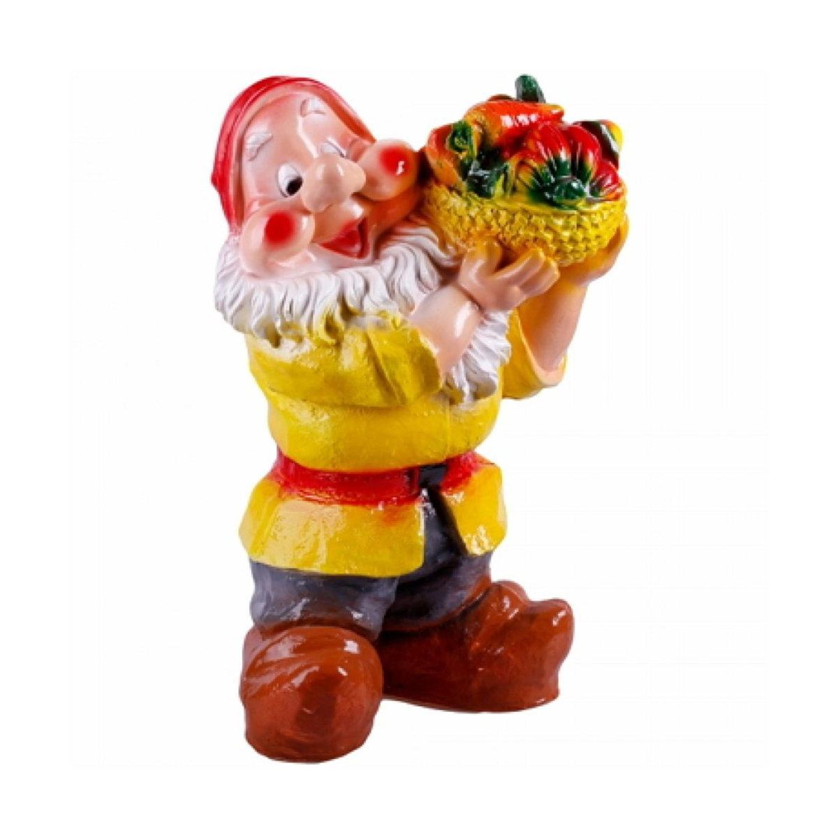 Фигурка садовая "гном с овощами" 370*230 мм "гарденвилл"