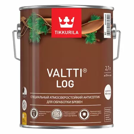Tikkurila Valtti Log / Тиккурила Валти Лог антисептик для бревен