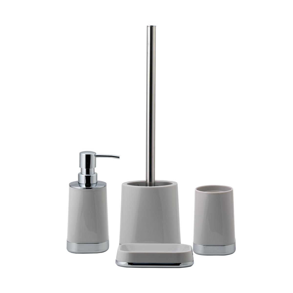 Мыльница "gloss" пласт. (светло-серый) (1/12) "swensa" swp-1901lgy-04