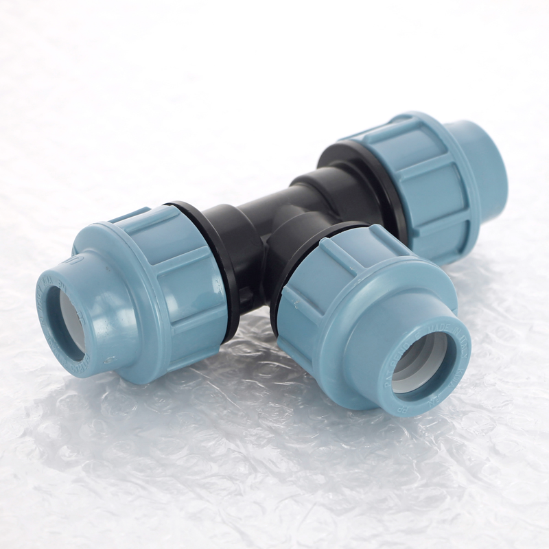 Тройник равнопроходной 16 х 16 х 16 мм под обжим для ПНД трубопровода UNIDELTA