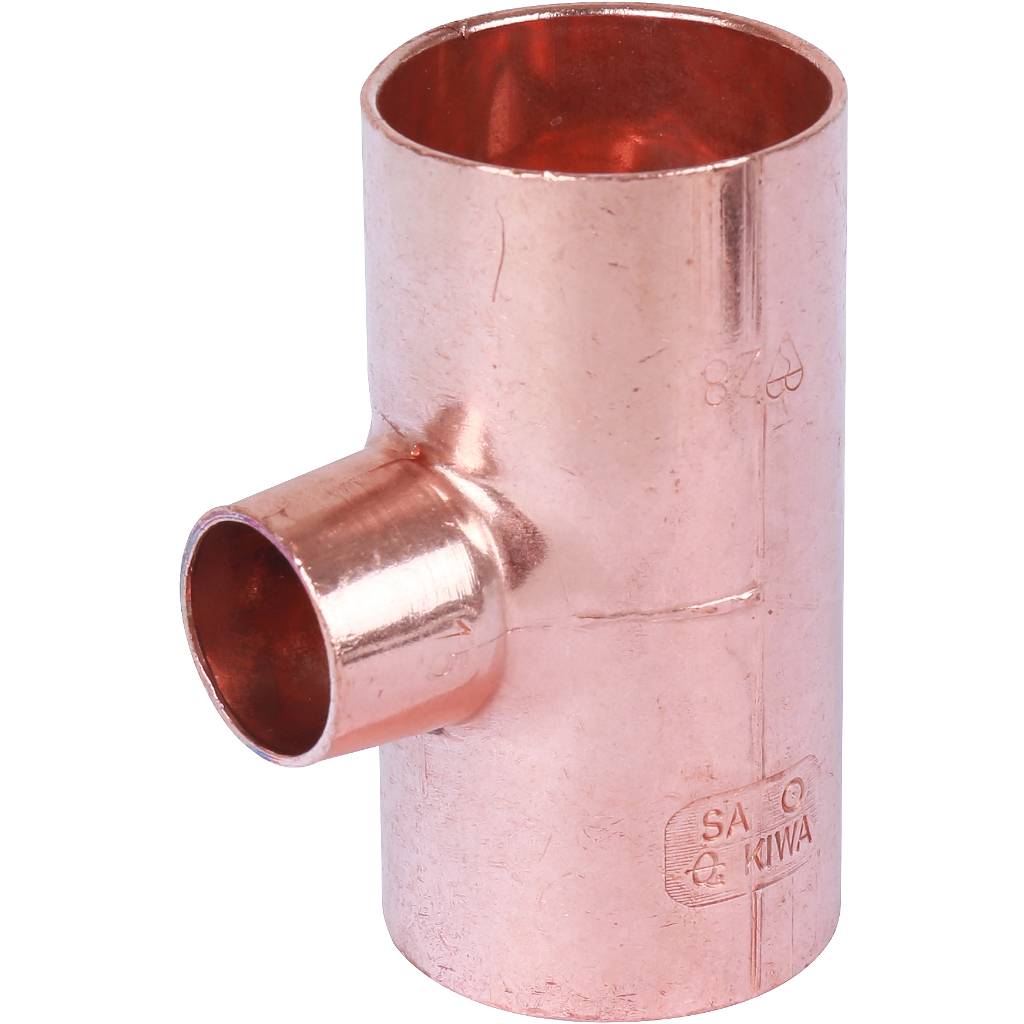 Тройник переходной 28х15х28 мм медный под пайку SANHA 15130281528