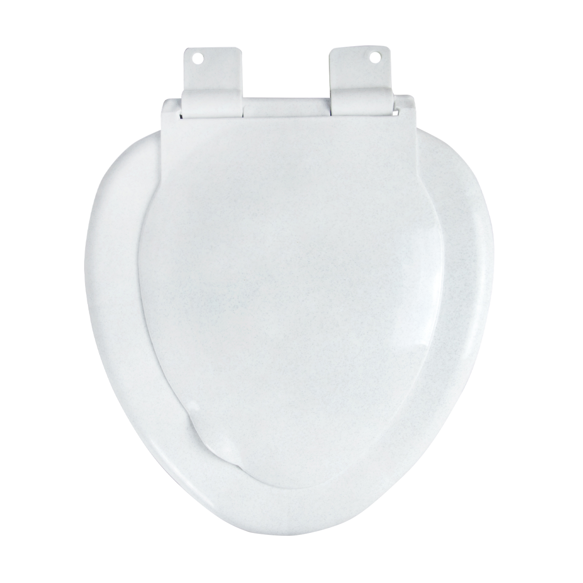 Сиденье для унитаза "эконом" белый мрамор (1/15) "вирпласт"