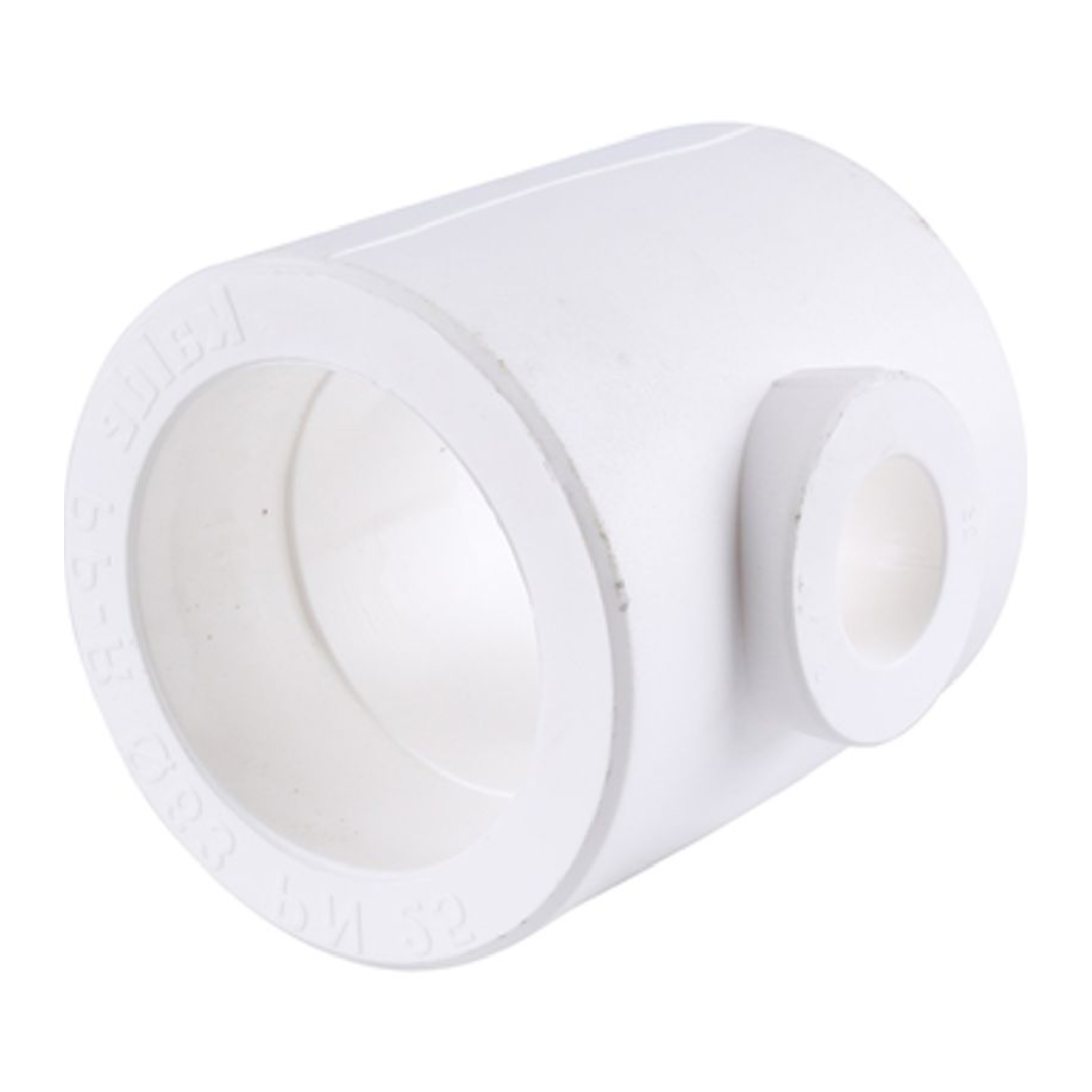 Тройник KALDE переходной 63 х 32 х 63 мм полипропиленовый PP белый