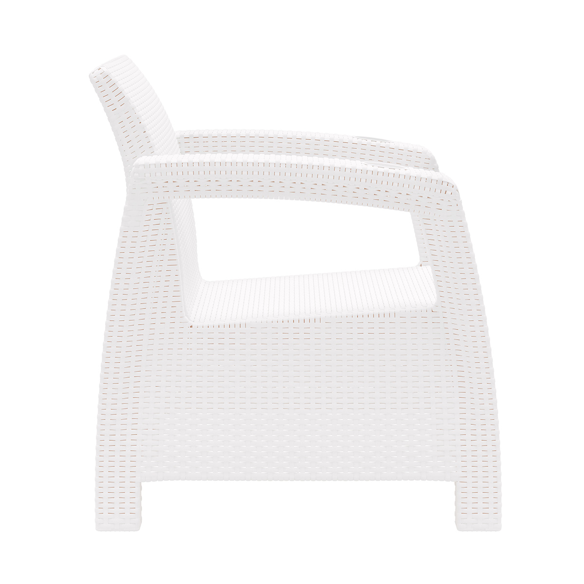 Кресло пласт. "ротанг плюс" 730*700*790 мм (белый) (1) "альтернатива" м8417