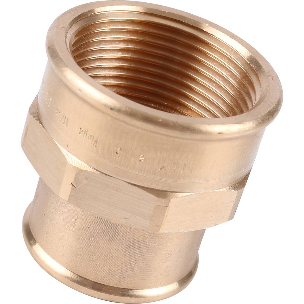 Муфта редукционная 1"1/4 x 1" резьбовая (ВР) бронза VIEGA (266417)
