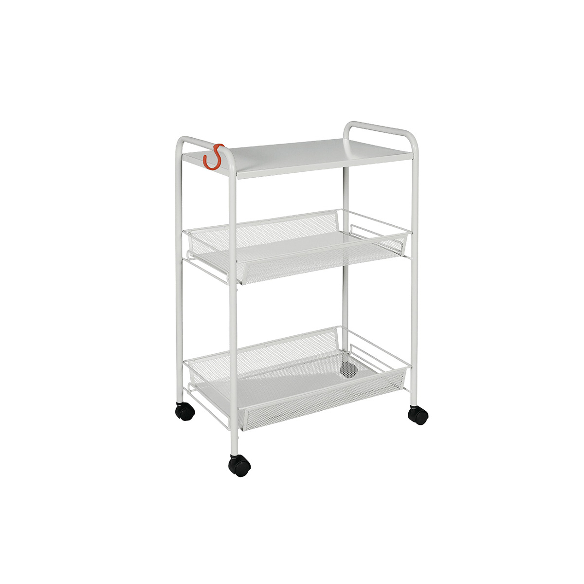 Этажерка "ладья 33кс" 2 корзины + полка (450*300*650 мм) серый (1) э 559 с