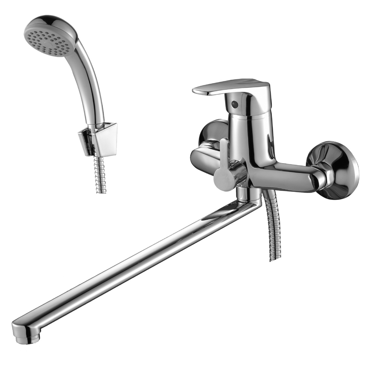 Смеситель для ванн  d40-32  длинный плоский излив (1/12) "rossinkа"