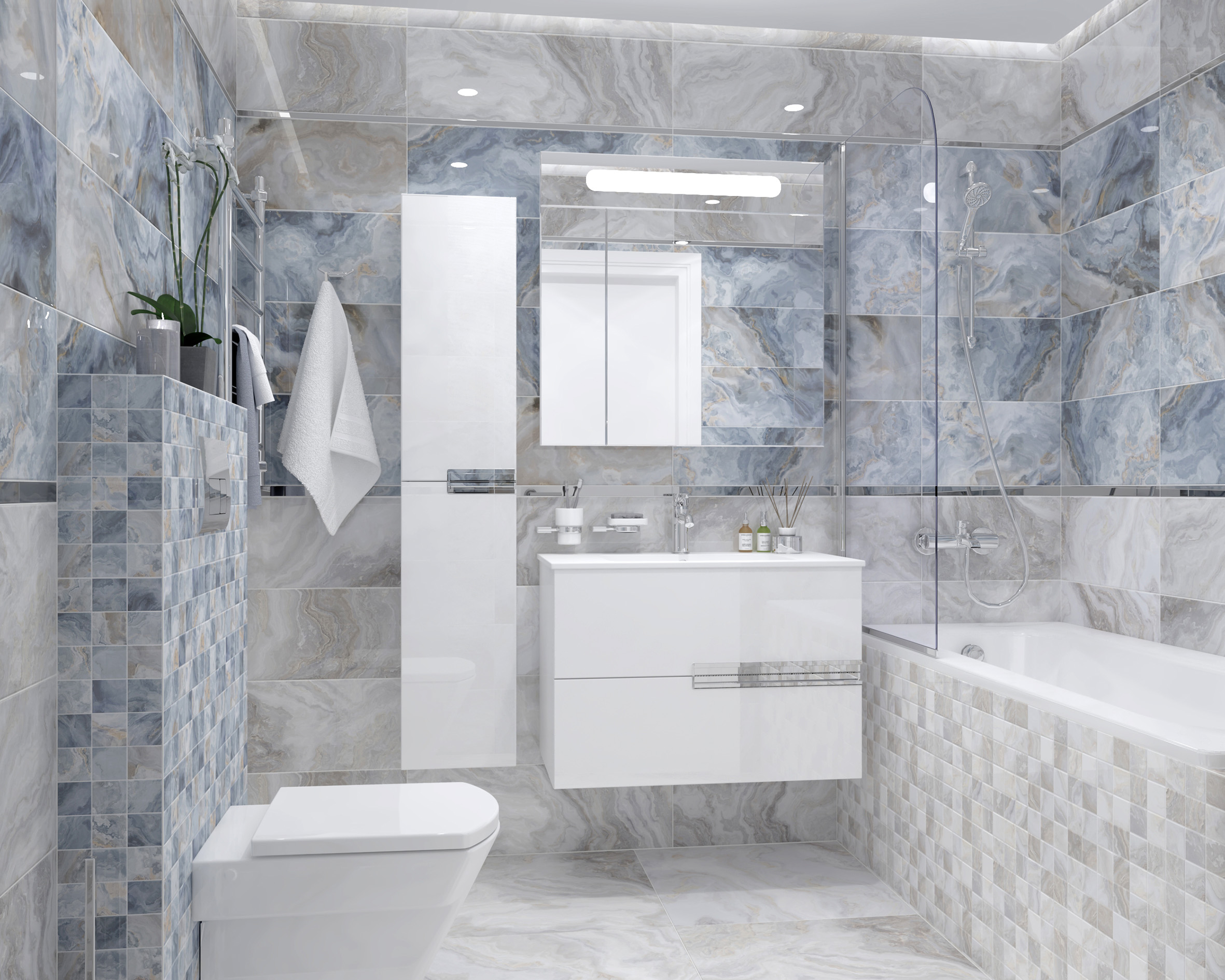 Blues голубой 30x30