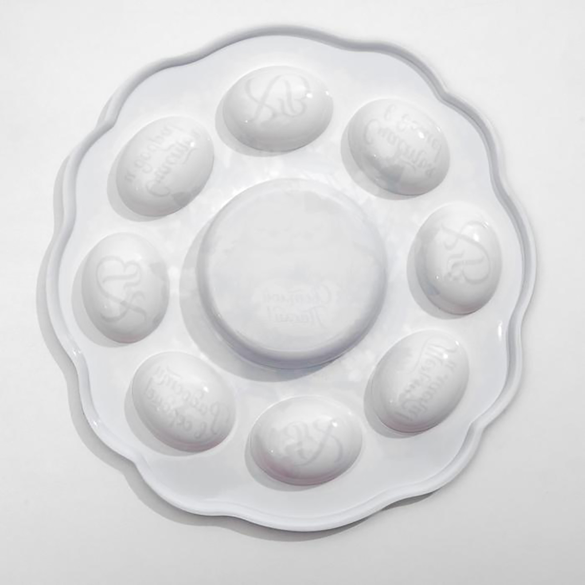 Блюдо для кулича и 8 яиц "цыплята" пласт. 24*25 см (1) 4467978